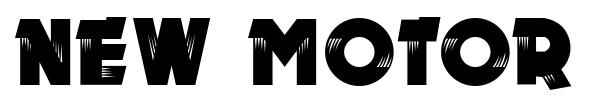 New Motor font preview